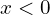 Rendered by QuickLaTeX.com x < 0