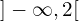 ]-\infty, 2[