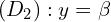 Rendered by QuickLaTeX.com (D_2): y = \beta